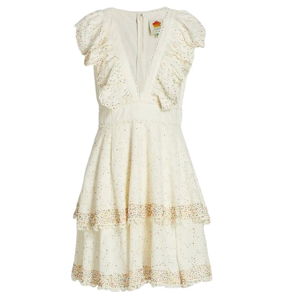 Farm Rio Eyelet patch beaded dress - Picture 4 of 10